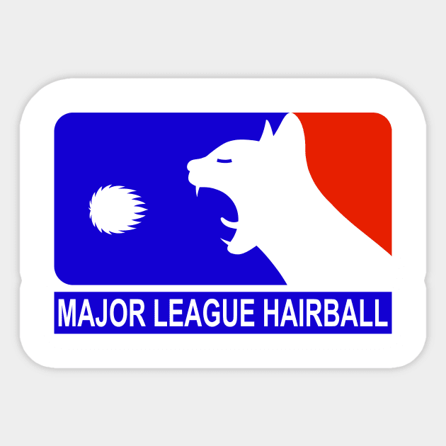 MAJOR LEAGUE HAIRBALL Sticker by Cat In Orbit ®